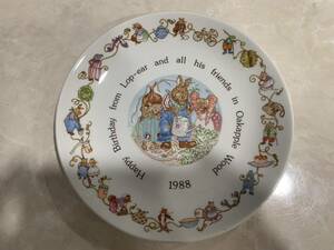 1円～ WEDGWOOD ウェッジウッド ピーターラビット oakapple wood イヤープレート 1988年 陶磁器 洋食器