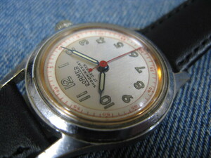 1950年代 ROAMER ローマー ツートンダイヤル ミリタリー スイス製 アンティーク手巻腕時計 稼働品 注油済み