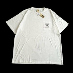 新品 ハンテン HANG TEN　胸ポケット ロゴ 半袖 Tシャツ 4L メンズ 大きいサイズ 白 