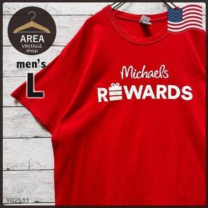 【GILDAN】デルタ 古着 両面 プリント Tシャツ 半袖 メンズ レッド 赤 Lサイズ アメリカ