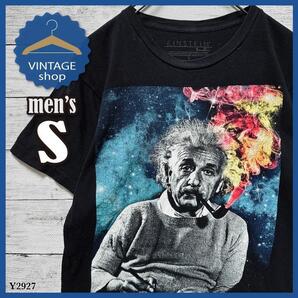 【EINSTEIN】アインシュタイン古着アメリカTシャツ半袖メンズSブラック