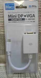 Pci　PL-MDPVG01　Mini DisplayPort to VGA変換アダプター（Mac対応）