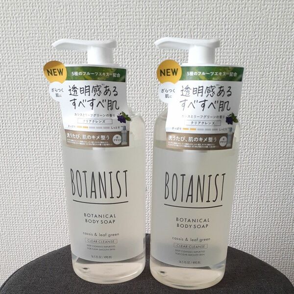 BOTANIST ボタニスト ボディーソープ ボトル クリアクレンズ490ml カシスとリーフグリーンの香り