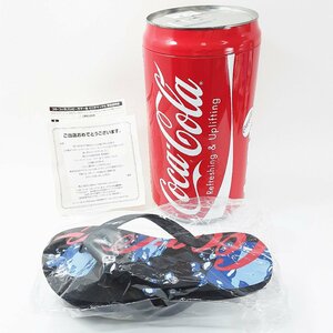Coca-Cola コカコーラ ハッピーサマー缶 ビーチサンダル M ゼロコカコーラ ブラック 当選品 未使用 非売品