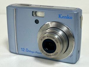 2h Kenko ケンコー コンパクト デジタル カメラ DSC-1200Z ブルー 単三電池 式