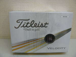 31388●Titleist　タイトリスト　VELOCITY　ゴルフボール　ホワイト　1ダース　未使用品