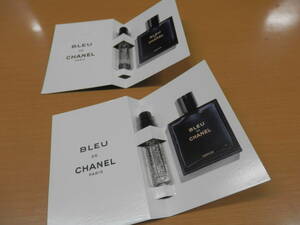 CHANEL シャネル ブルードゥ シャネル パルファム ヴァポリザター 1.5ml 2個セット 香水【B355】