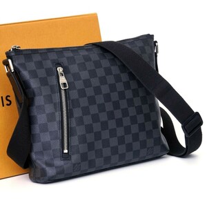 【極美品】 ルイヴィトン Louis Vuitton ダミエ グラフィット ミック PM ブラック系 ショルダーバッグ メッセンジャー 定価約15万 1086