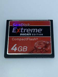 ★中古良品★ SanDisk サンディスク Extreme DUCATI EDITION 4GB CompactFlash コンパクトフラッシュ 