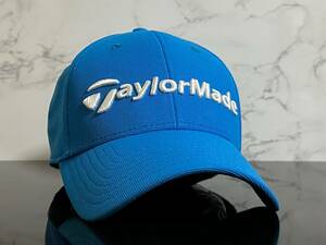 [ не использовался товар ]67C редкий *TaylorMade TaylorMade Golf колпак шляпа CAP редкий . модный голубой . белый вышивка Logo!{FREE размер }