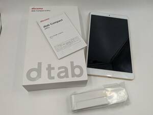 1円～【美品】docomo ドコモ dtab Compact d-01J タブレ