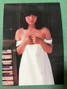 【レア】宮崎美子　写真　白ワンピ　赤み　昭和女優　昭和タレント