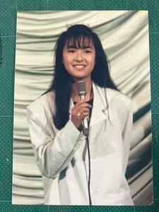 【レア】　後藤久美子　写真(当時物) イベント　白ジャケット　黒髪　美系　昭和タレント　80年代アイドル 