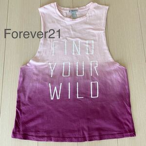 FOREVER21 フォーエバー21 タンクトップ フィットネス ヨガ ウェア ピンク S/M