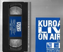 ★黒蜴蝶 KUROAGEHA LIVE AT ON AIR WEST 夜想曲 VHS2本セット_画像3