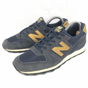 ●New Balance ニューバランス 定価12,960円 WR996DOX メッシュ ローカット スニーカー 24cm 紺 ネイビー ランニングシューズ レディース