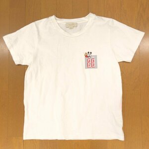 B:MING by BEAMS×Disney ビームス ディズニー ミッキープリント Tシャツ One(F) 白 ホワイト カットソー 半袖 国内正規品 レディース