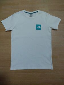 ノースフェイスTシャツ、スクエアBoxロゴ半袖Tシャツ【レディースMサイズ】