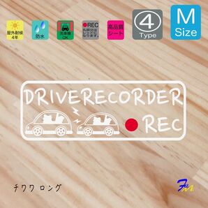 チワワロング ドラレコステッカー 04 Mサイズ 文字(書体) 4種類から選べる 全28色 #drFUMI #dFUMI #ddFUMI #ddFUMIチワワ #ドラレコ