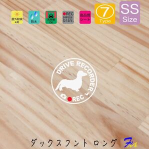 ダックスロング ドラレコステッカー 07 SSサイズ 文字(書体) 4種類から選べる 全28色 #drFUMI #dFUMI #ddFUMI #ddFUMIダックス #ドラレコ