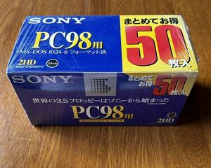  Sony 3.5 type floppy disk PC98 for 50 sheets insertion unopened 