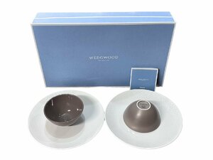 WEDGWOOD[ウェッジウッド]GIO ジオストーン ボウル 12cm プレート 24cm 2ペアセット 未使用品