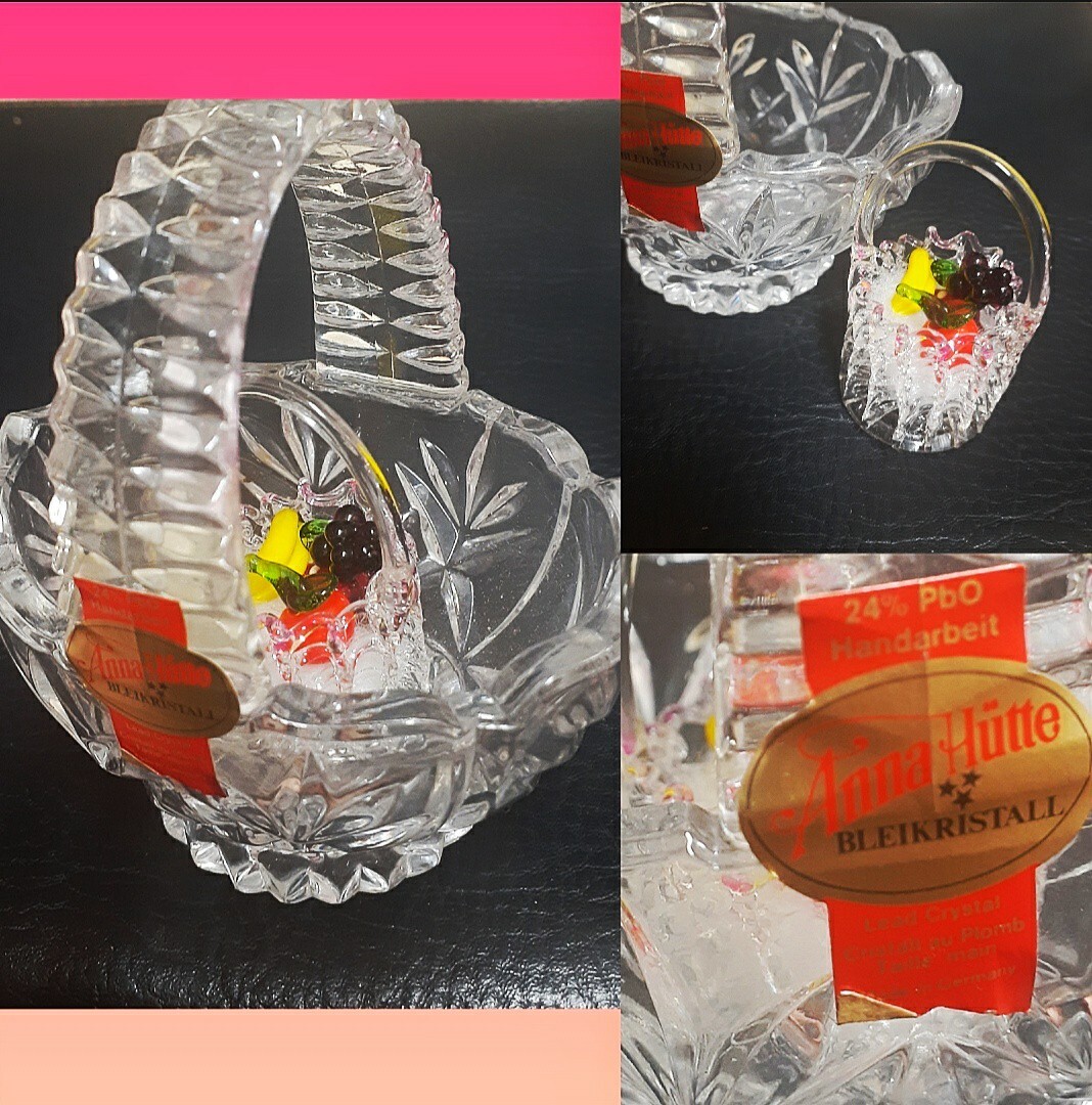 希少高級ガラス ハンドメイド ドイツ製 Anna Htte Bleikristall