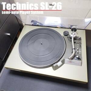 Technics SL-26 / テクニクス セミオート ベルトドライブ レコードプレーヤー ターンテーブル TT-TEC240601　