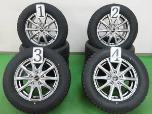 4本 社外 15インチ 6J +52 114.3 スタッドレス 未使用 GOODYEAR アイスナビ7 2022年 205/65R15 ステップワゴン RK ノア ヴォクシー 80 70