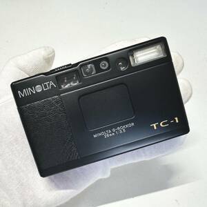 【希少品】MINOLTA ミノルタ TC-1 70周年記念限定モデル ブラックボディ 高級コンパクトフィルムカメラ