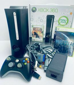  beautiful goods / operation goods Microsoft XBOX360 ELITE HDD 120GB Black Microsoft Xbox360 black used + game soft set (H-108)