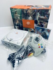 美品/動作品 ドリームキャスト DC ドリキャス 本体 HKT-3000 Dreamcast セガ SEGA セット+箱説付 (H-109)