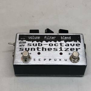 ⑩ SEPPUKU sub-ocave synthesizer エフェクター 現状品 通電確認のみ ジャンク ギター 