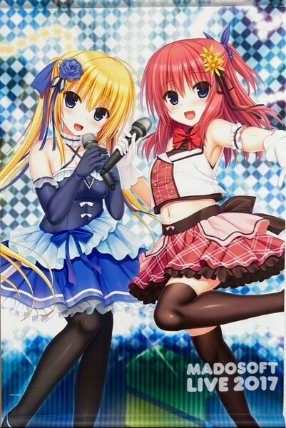 まどそふとライブ ワガママハイスペック タペストリー 四月一日奏恋 桜木・R・アーシェ