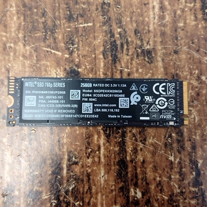 【動作確認済】INTEL M.2 SSD SSDPEKKW256G8 256GB 使用時間 12274ｈ パソコン③
