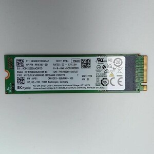 【動作確認済】SK Hynix M.2 SSD HFM256GD3JX013N 256GB 使用時間 5ｈ パソコン④