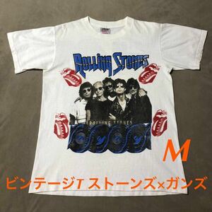 【ビンテージ】ローリング ストーンズ × ガンズ アンド ローゼズ スティール ホイールズ ツアー THE ROLLING STONES GUNS N' ROSES バンド