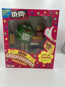 m&m's GREENSHOPPER DISPENSER アメリカ おもちゃ エムアンドエムズ　レトロ　希少　箱有