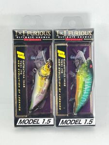  Megabass i maca tsu Aiba i I f.- rear s1.5 unopened 2 piece set GG GILL & CLEAR HOT TIGER I×I FURIOUS