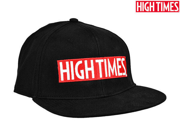 HIGH TIMES ハイタイムズ スナップバック キャップ 帽子 ブラック 雑誌 ボング パイプ カンナビスカップ マリファナ thc 大麻