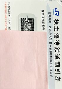 JR west Japan stockholder hospitality railroad discount ticket 