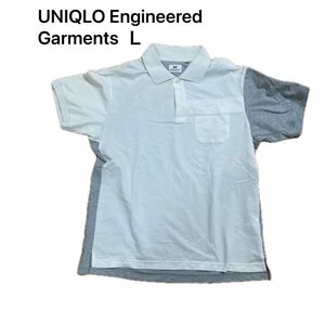 半袖ポロシャツ ホワイト ポロシャツ 白 半袖　UNIQLO Ｌ　UNIQLO Engineered Garments 半袖