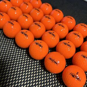 ［美品］HONMA 《D1》オレンジ 特Ａ〜Aランク 28球　ロストボール ゴルフボール カラーボール ホンマD1