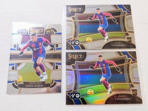 2023-24 panini select la liga soccer rc silver field level 等　３枚セット vitor roque 