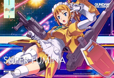 【アニメグッズ】 ガンダムデュエルカンパニー すーぱーふみな 新品未開封 非売品 ガンダムビルドファイターズ トライ ホシノ・フミナ