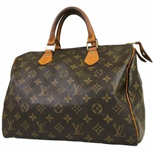 【1円～】 ルイ・ヴィトン LOUIS VUITTON ボストンバッグ スピーディ25 M41528 TH0092 モノグラム レザー ブラウン 中古