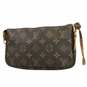 【1円～】ルイヴィトン LOUIS VUITTON バッグ ポーチ モノグラム ポシェットアクセソワール M40712 AR0999 PVC レザー ブラウン 中古