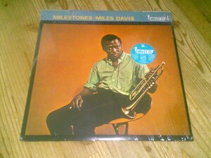 LP：MILES DAVIS MILESTONES マイルストーンズ マイルス・デイビス：被せ帯付：シュリンク付