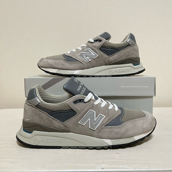 美品USED★NEW BALANCEニューバランス/U998GR★グレー/JPN27.5/US9.5★