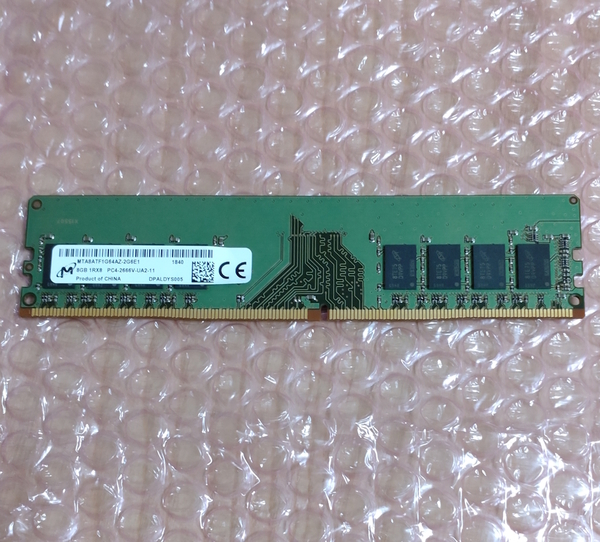 ★送料無料★ Micron 8GB 1Rx8 PC4-2666V-UA2-11 DDR4メモリ / デスクトップ用 /動作確認済/ P141